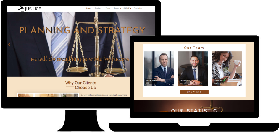 Joomla Justice lawyer template