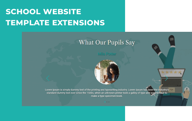 School Website Template extensions