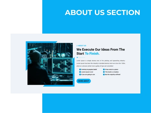 section free joomla portfolio template about us
