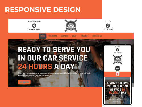 service station joomla template responsive design