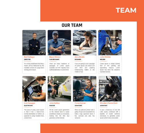 service station joomla template team