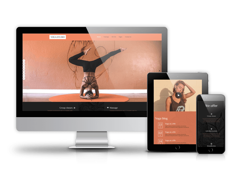 Yoga Website Template Demo