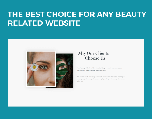 relax beauty salon website template best choice