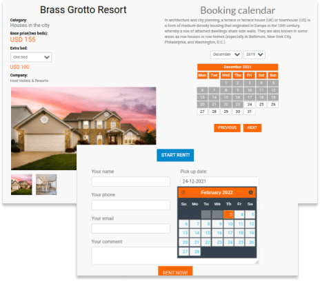 booking - real estate website template