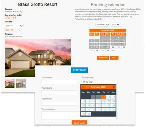 booking - real estate website template