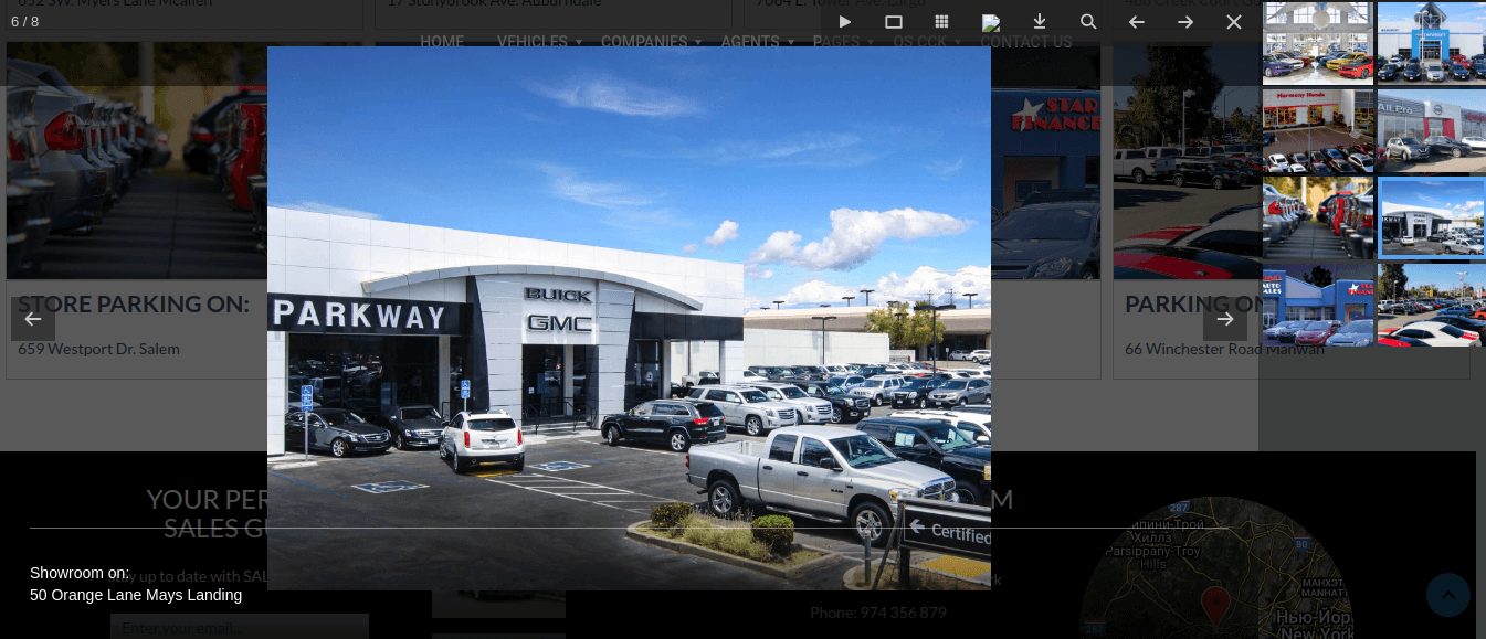 car rental website template gallery