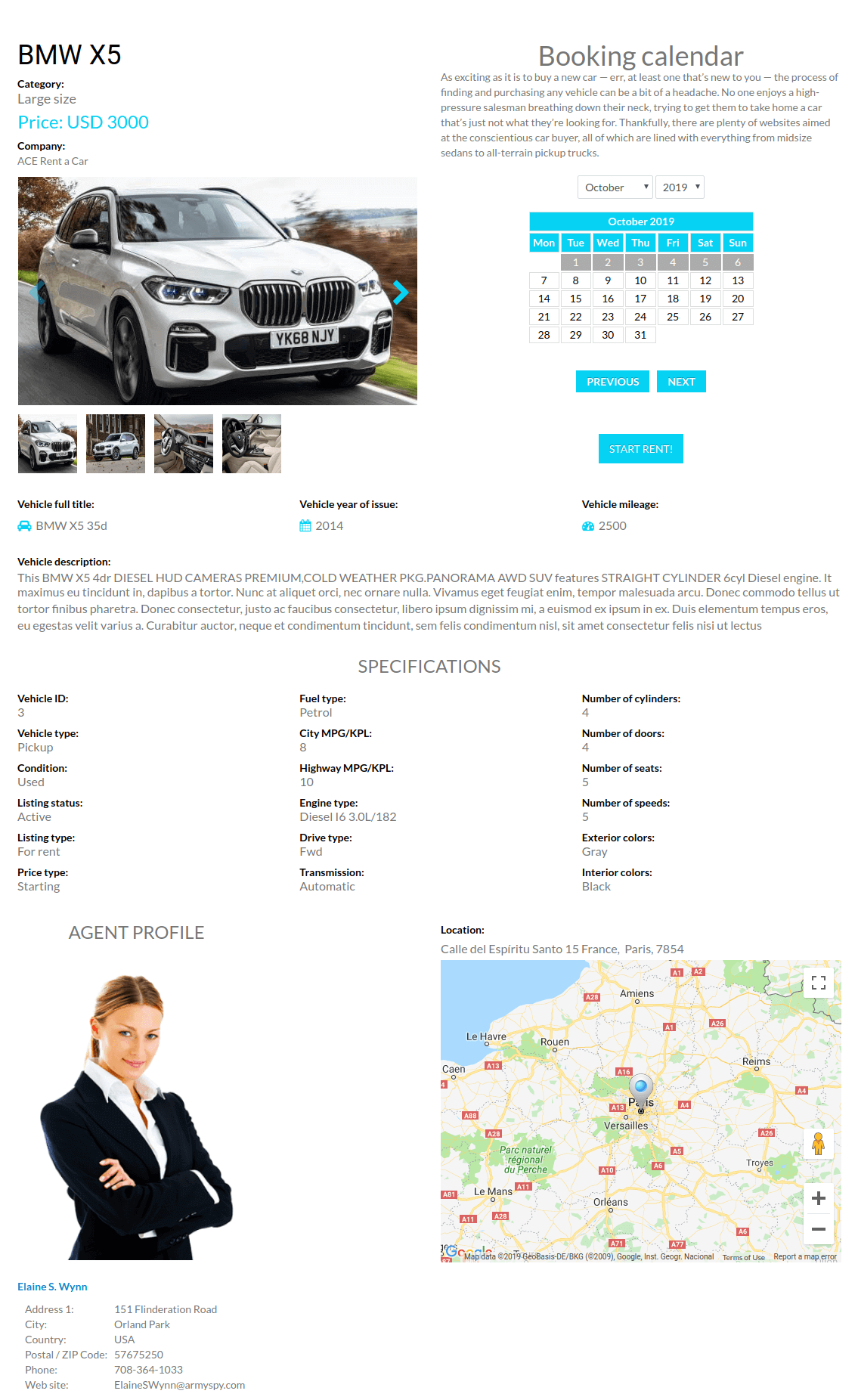 Vehicle Booking - Car Rental Website Template | Car Rental Template