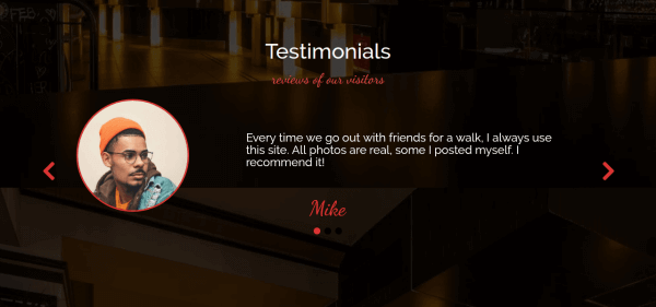 testimonials about restaurant in restaurant joomla template