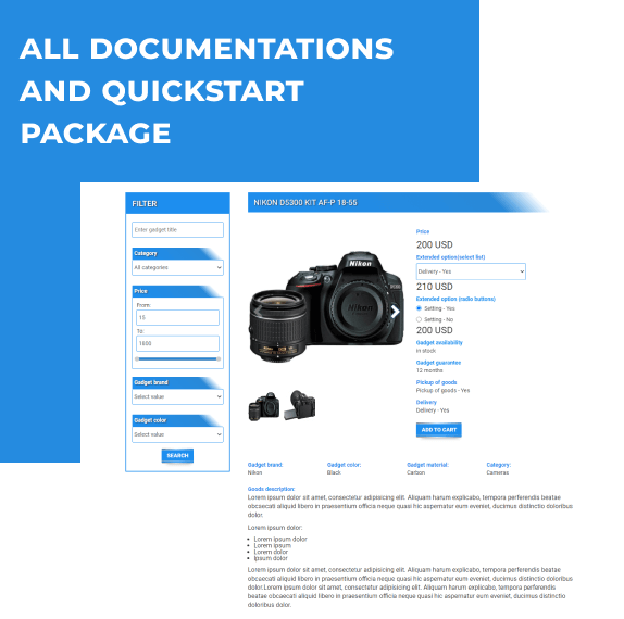 gadgets store ecommerce joomla template quickstart