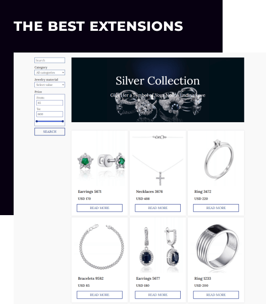 jewelry joomla ecommerce template extensions