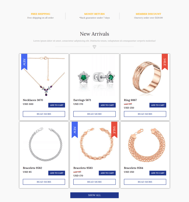 Jewelry Joomla ECommerce Template Jewelry Joomla ECommerce Template