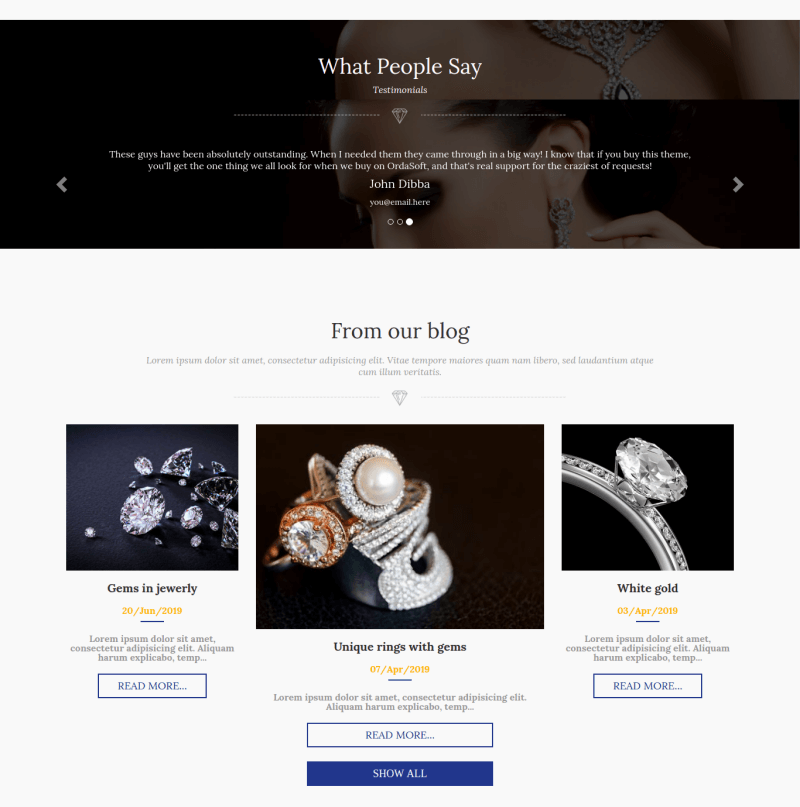 Jewelry Joomla ECommerce Template Jewelry Joomla ECommerce Template