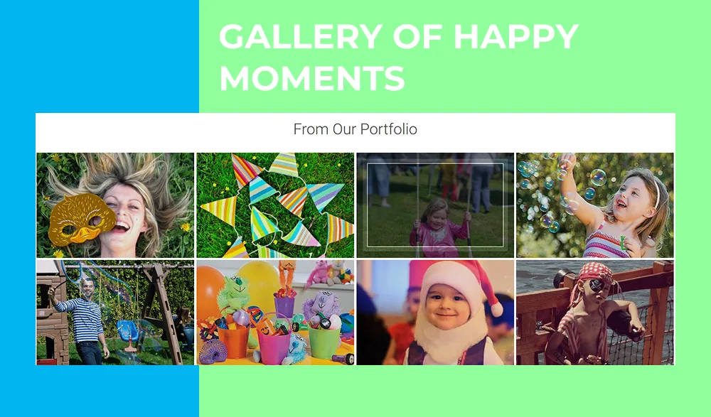 kids jooma template gallery