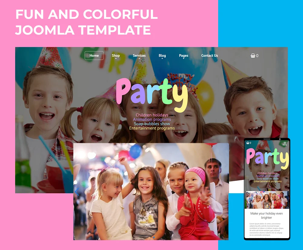 kids jooma template responsive