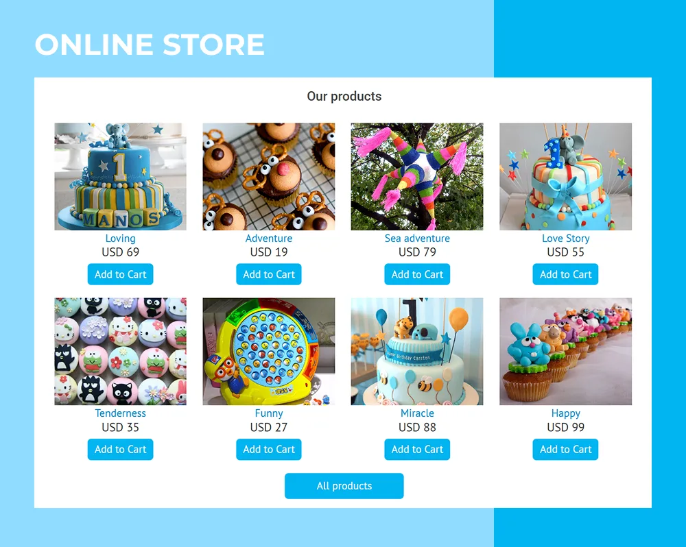 kids jooma template store