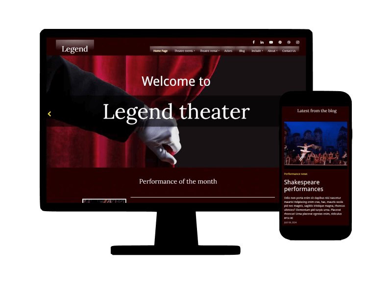 Theater Website Template