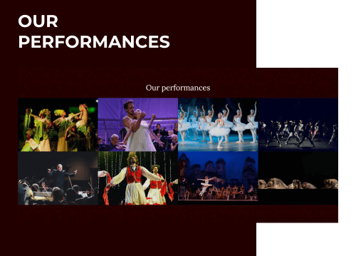 legend theater website template performances