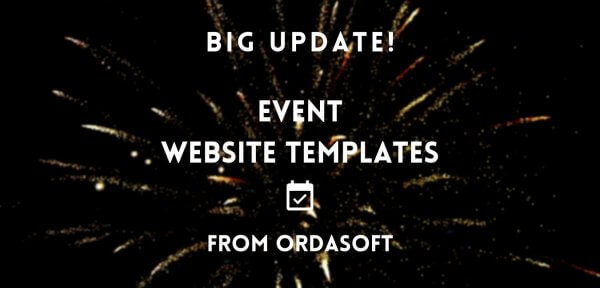 event website templates update