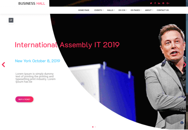 IT Event Website Template