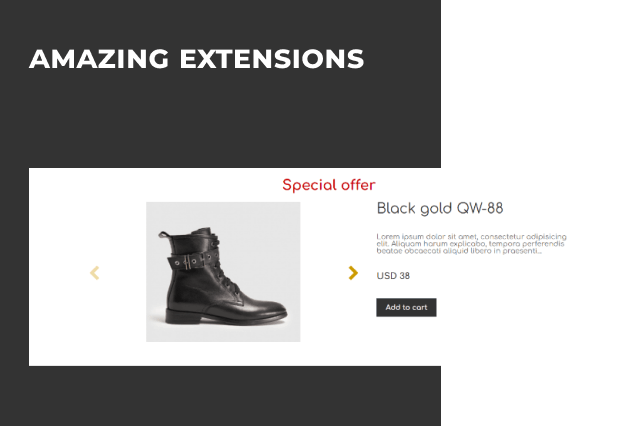 shoe store free ecommerce website template extensions