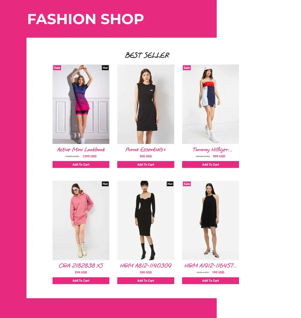 fashion shop ecommerce