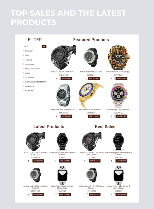 watches shop virtuemart joomla template top sales