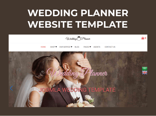 wedding planner website template main
