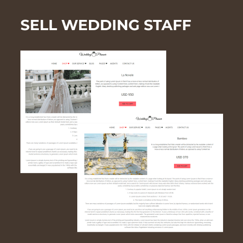 wedding planner website template sell wedding staff