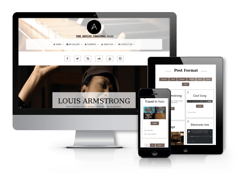 wordpress artist theme