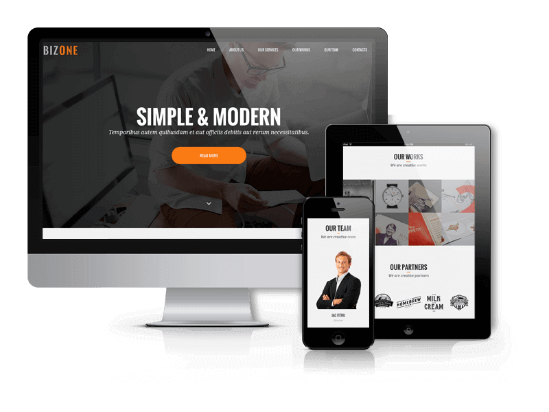 One Page WordPress theme