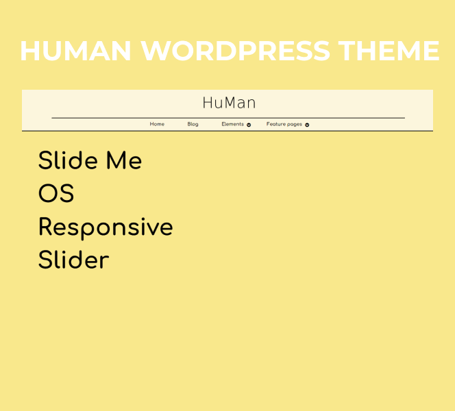 human wordpress theme slider