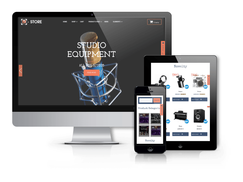 Music Store WordPress Theme M-Store