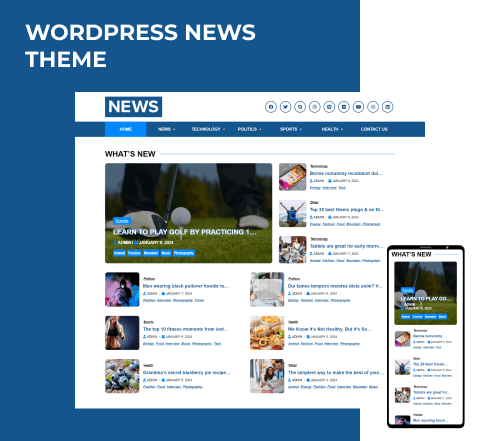news wordpress news theme main
