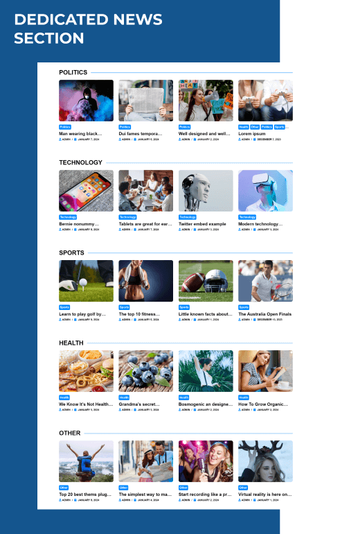 news wordpress news theme news section