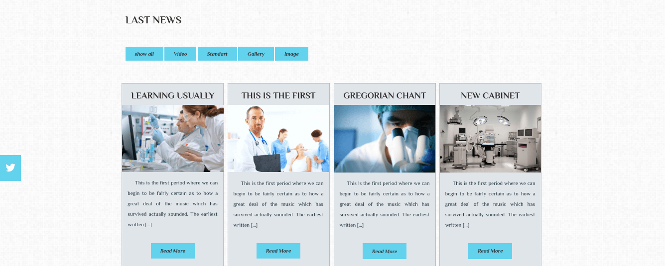 Medical WordPress Theme Last News