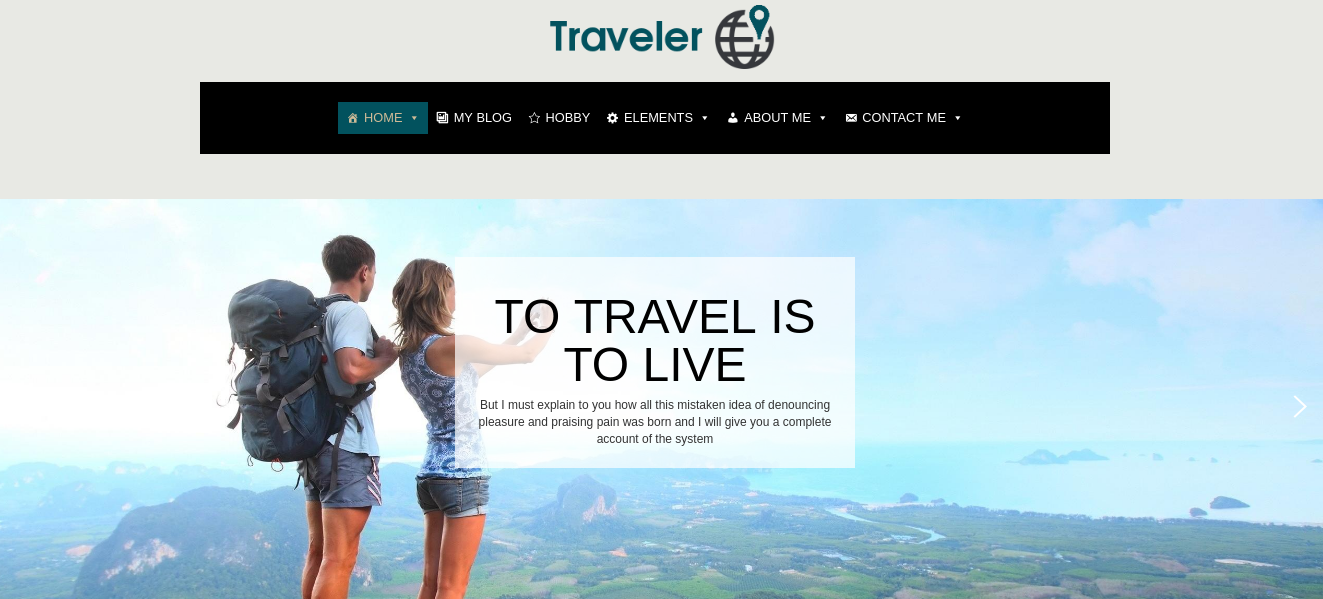 Megamenu of Free WordPress Blog theme Traveler