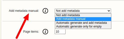 Joomla book library -  meta tags settings