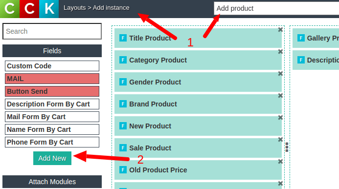 joomla cck - add price fields step one