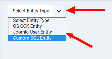 create sql entity step1