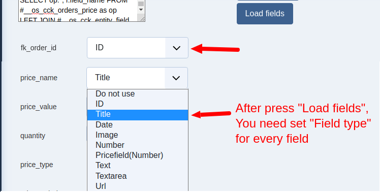 create sql entity step3