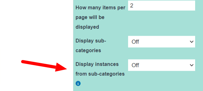 joomla cck display instances from subcategores