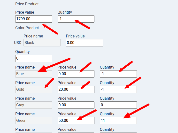 joomla cck - price fields - add product