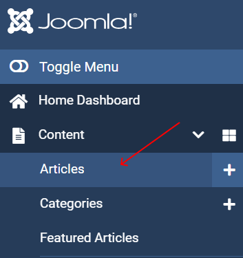 create article in joomla all articles