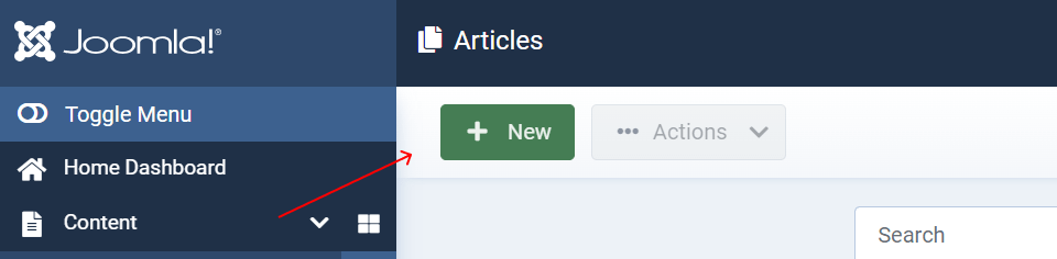 create article in joomla new