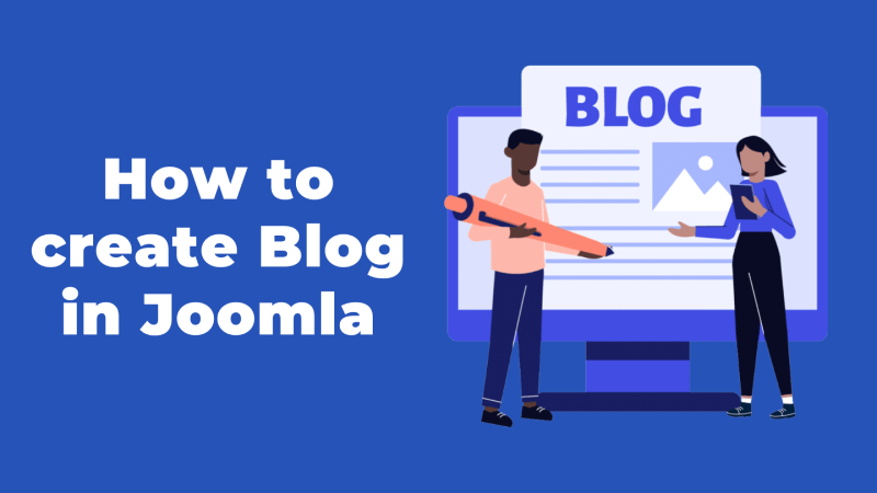 how to create blog in joomla