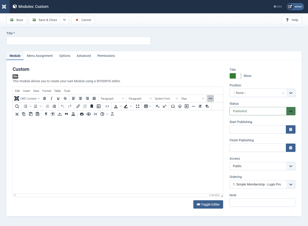 joomla custom module edit