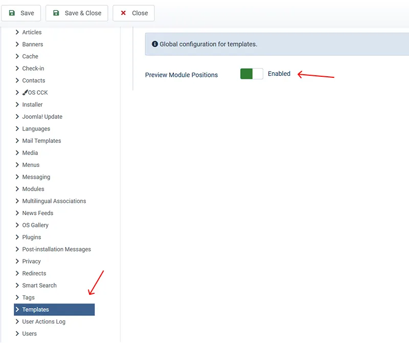 joomla positions enable module positions joomla positions enable module positions