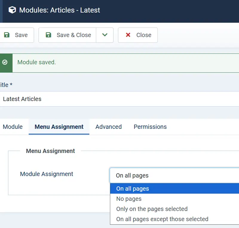 joomla positions module assignment joomla positions module assignment