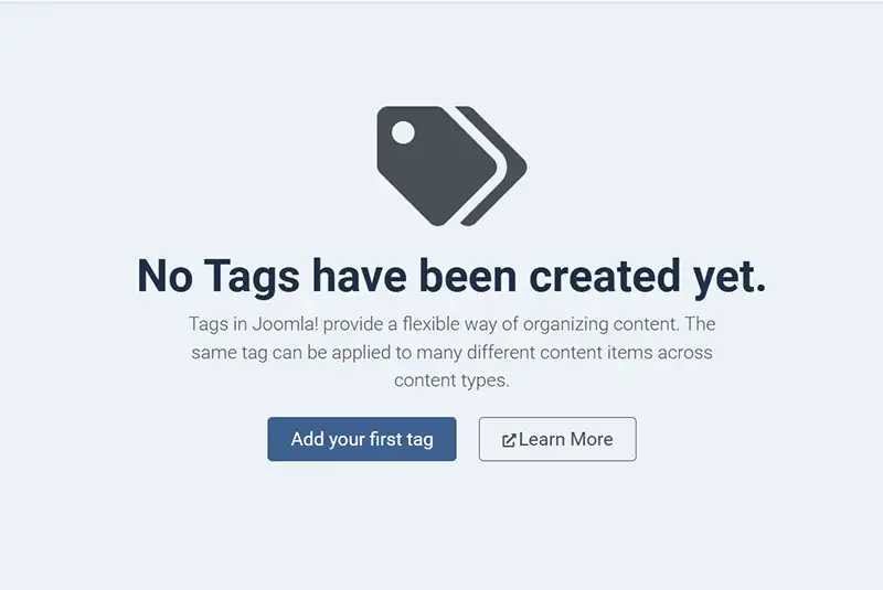 joomla tags create tags