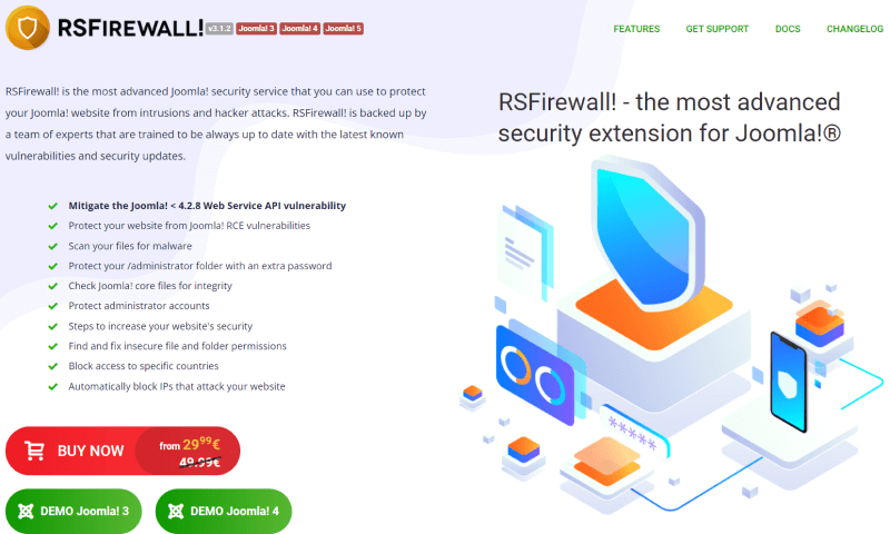 joomla rsfirewall